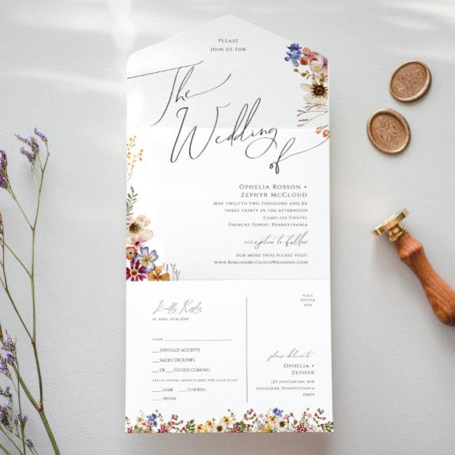 Boho Wildflower | Garden Wedding Of Seal And Send All In One