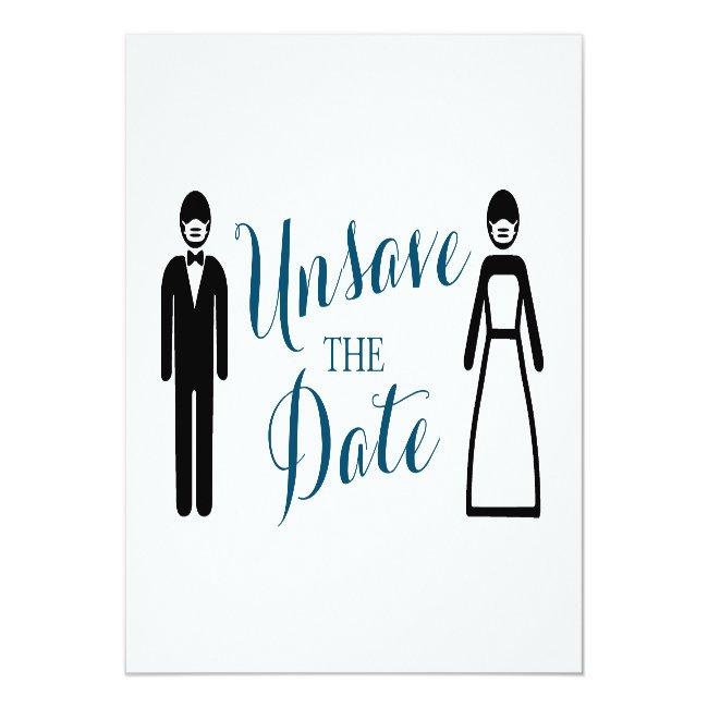 Bride And Groom Unsave The Date Announcement Post