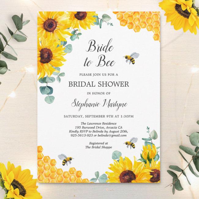 Bride To Bee Honeycomb Sunflower Baby Shower