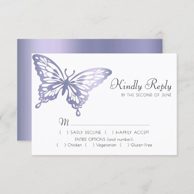 Butterfly Chic | Dusty Lavender Purple Violet Meal Rsvp