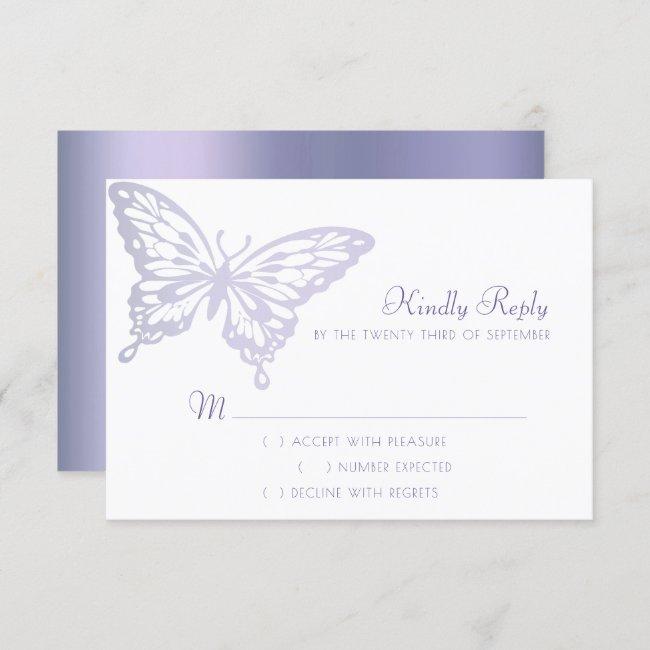 Butterfly Chic | Dusty Lavender Purple Violet Rsvp