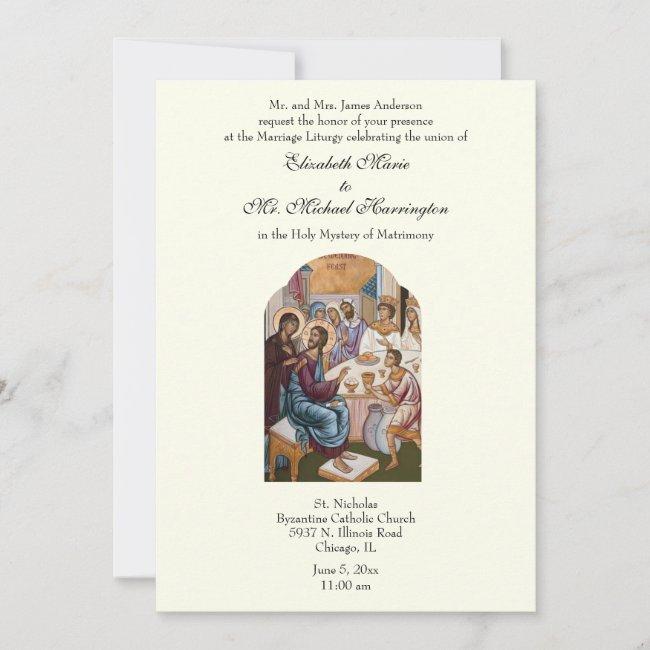 Byzantine Catholic Ivory Wedding Reception Combo