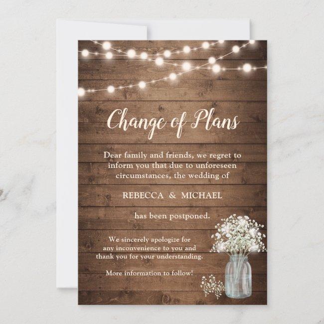 Change Of Plans Rustic Baby's Breath String Lights
