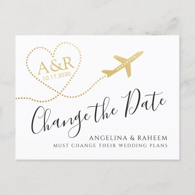 Change The Date Travel Destination Wedding Announcement Post