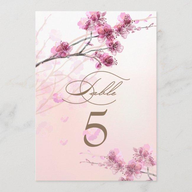 Cherry Blossom/sakura Wedding Table Cards