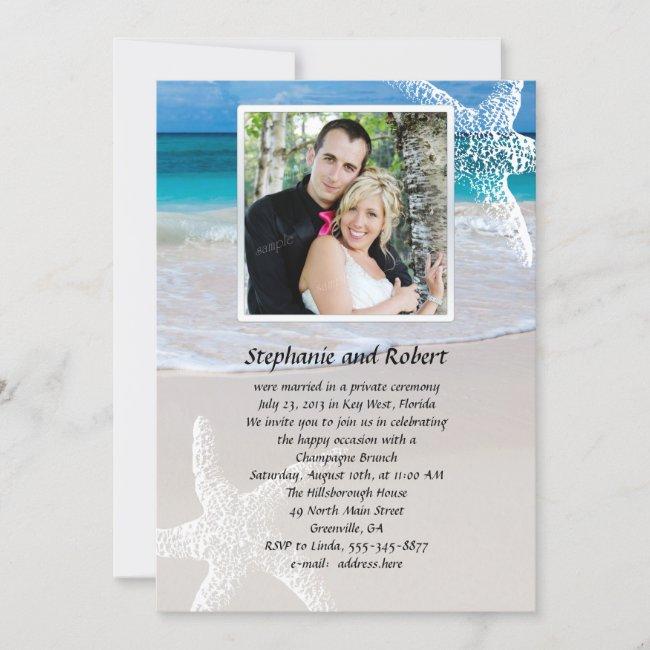 Coastal Vows Marriage Announcement With Photo