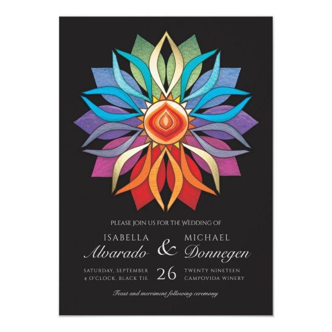 Colorful Peace Flower Wedding