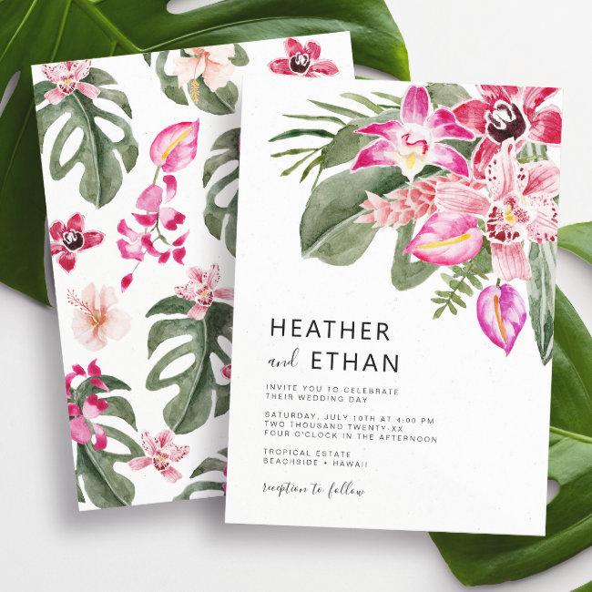 Colorful Tropical Floral Wedding