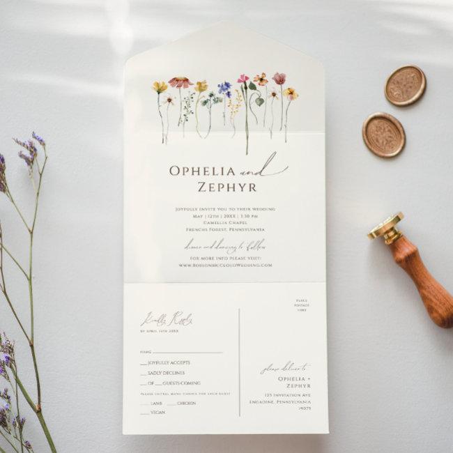 Colorful Wildflower | Casual Beige Seal And Send All In One