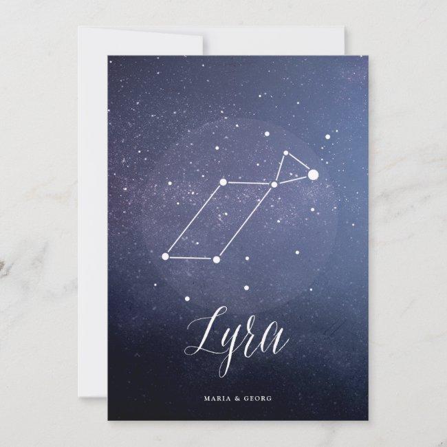Constellation Star Celestial Table Number Lyra