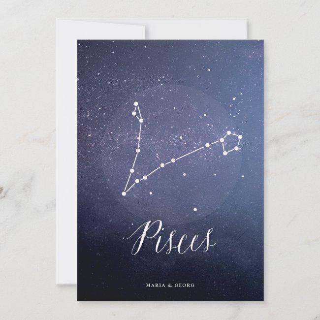 Constellation Star Celestial Table Number Pisces