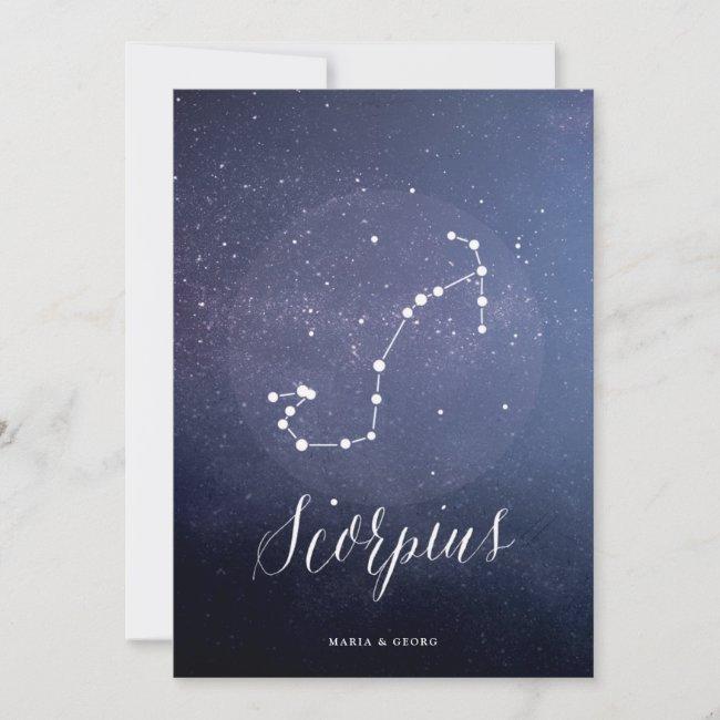 Constellation Star Celestial Table Number Scorpius