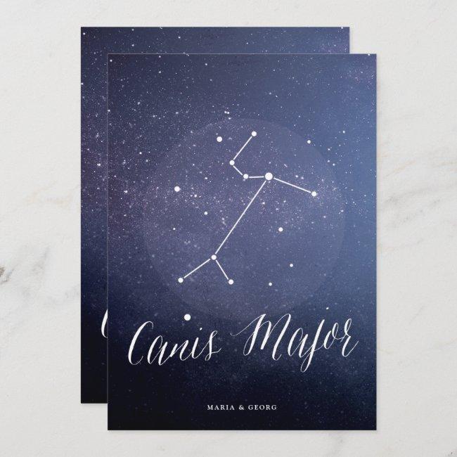 Constellation Starry Night Celestial Table Card
