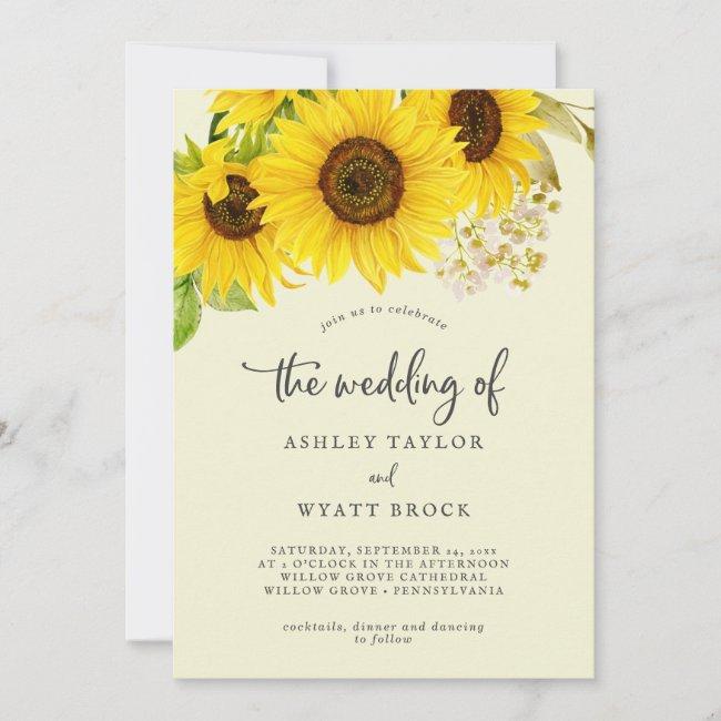Country Sunflower | Yellow The Wedding Of