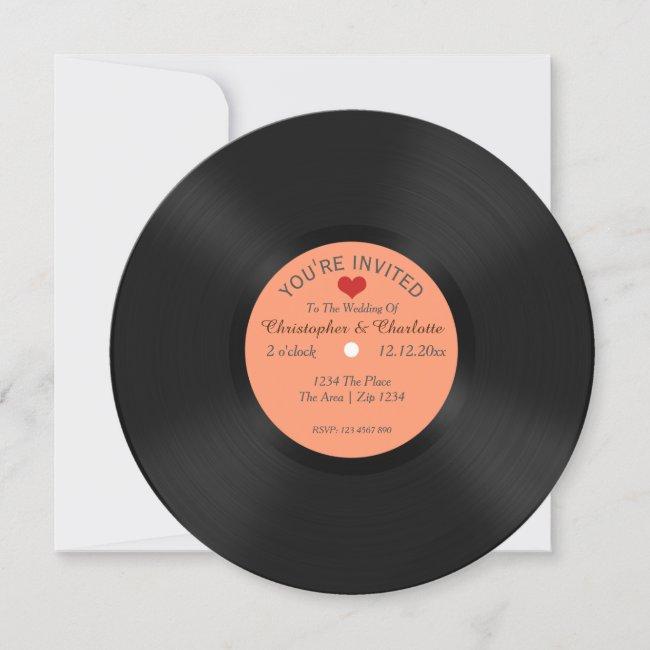 Custom Record Album Novelty Wedding