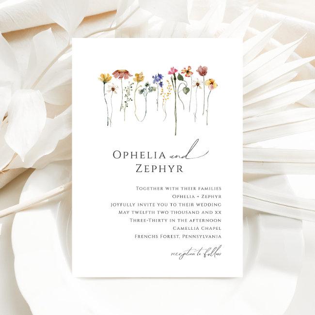 Delicate Colorful Wildflower | Wedding