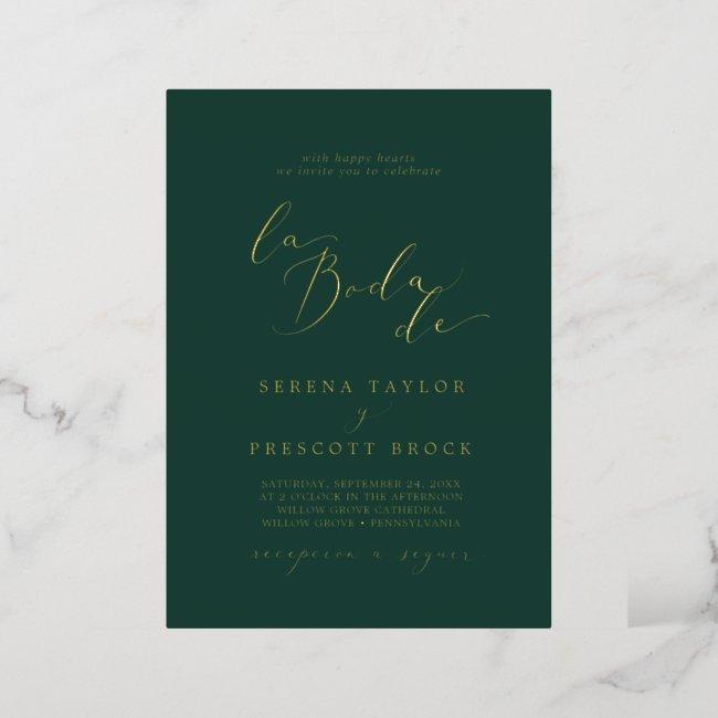 Delicate Gold Foil | Emerald La Boda De Wedding Foil
