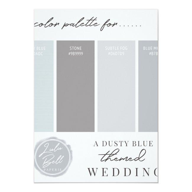 Dusty Blue & Gray Color Combination Palette