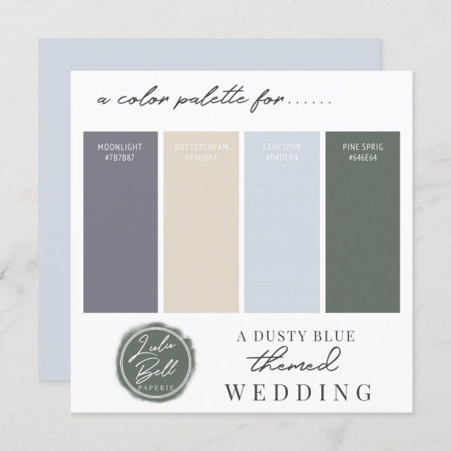 Dusty Blue Yellow & Green Color Palette
