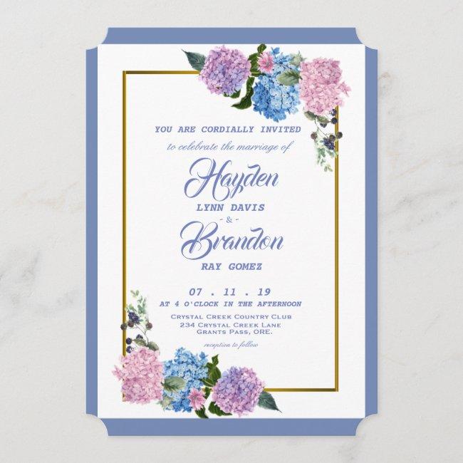 Elegant Hydrangea Wedding