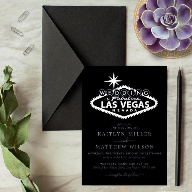 Elegant Las Vegas Destination Wedding Real Foil