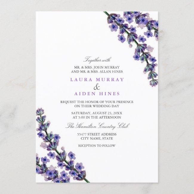 Elegant Lavender Wedding