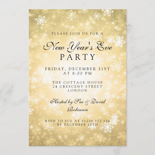 Elegant New Years Eve Party Gold Winter