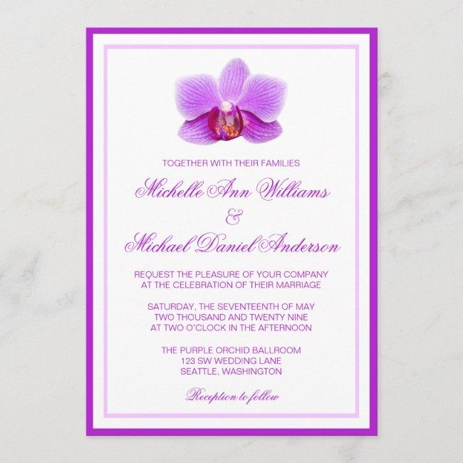Elegant Purple Orchid Wedding