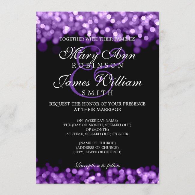 Elegant Wedding Purple Lights