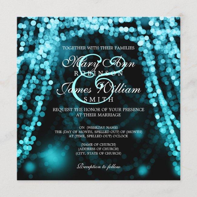 Elegant Wedding Turquoise String Lights
