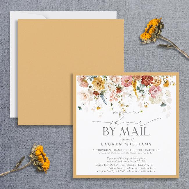 Elegant Yellow Wildflower Baby Shower By Mail