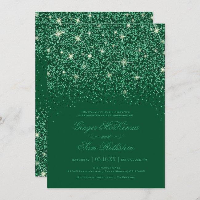 Emerald Glitter Wedding
