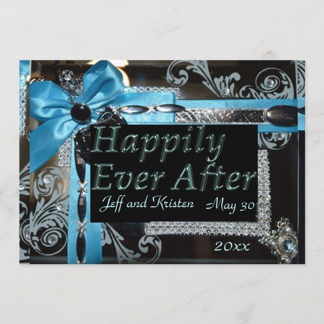 Fairy Tale Wedding- Light Blue, Black And Silver