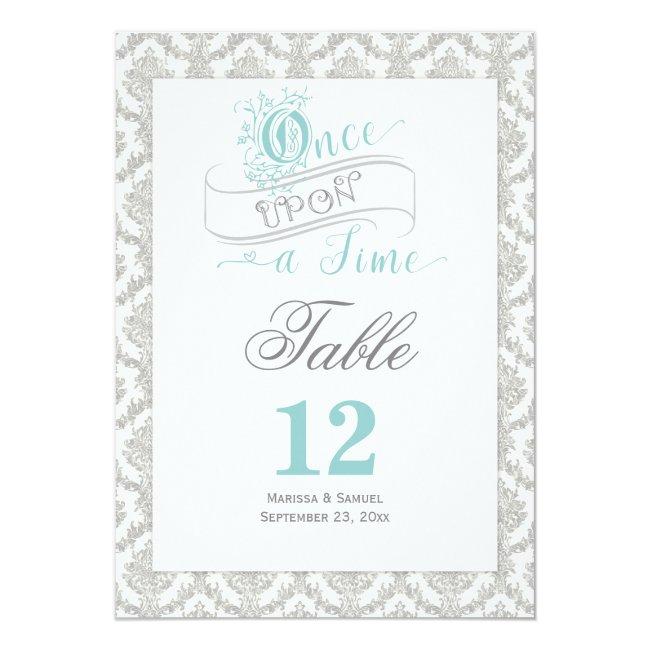 Fairytale Once Upon A Time 2 Sided Table Card