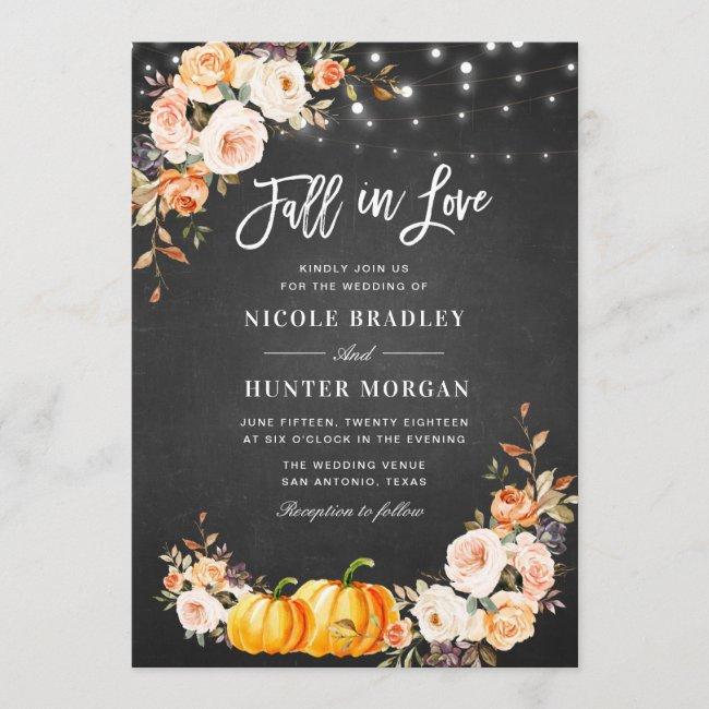 Fall In Love Fall Rustic Floral Wedding