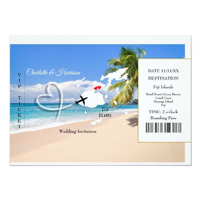Fiji Destination Wedding Ticket Pass