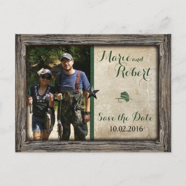 Fishing Lure Wedding Photo Save The Date Post