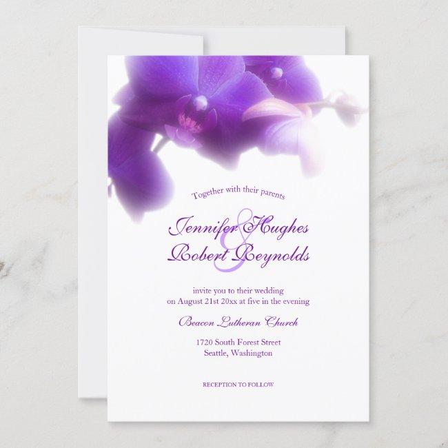 Floral And Elegant Purple Orchid Wedding