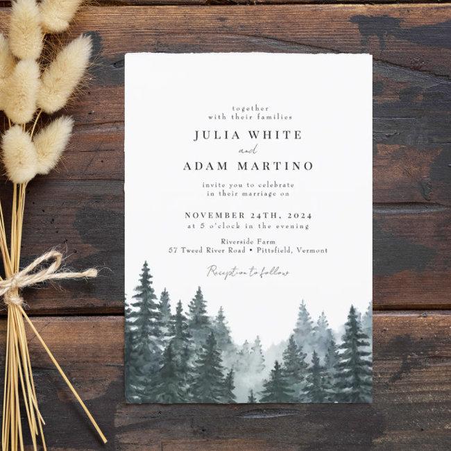 Forest Winter Pines Wedding