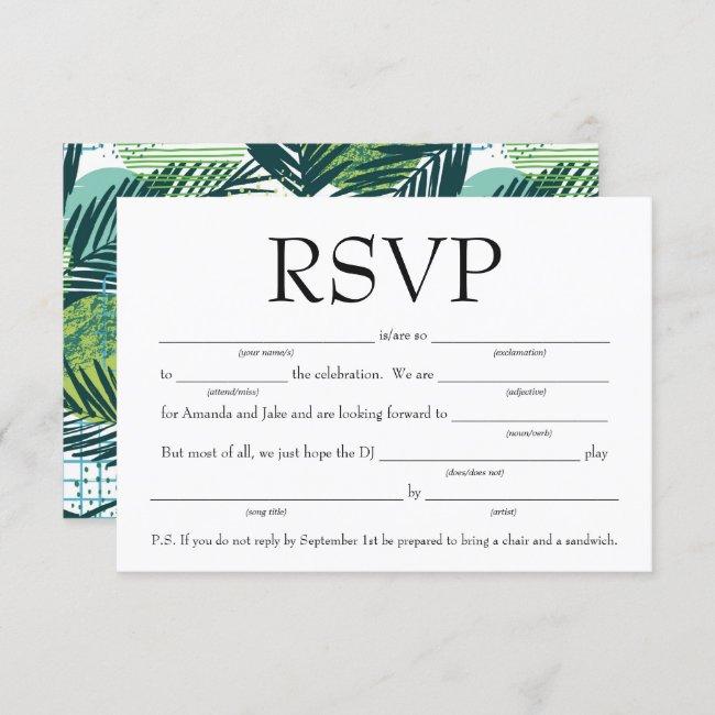 Fun Fill-in-the-blank Rsvp W/song Request