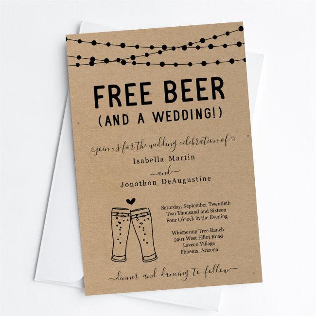 Funny Free Beer And A Wedding