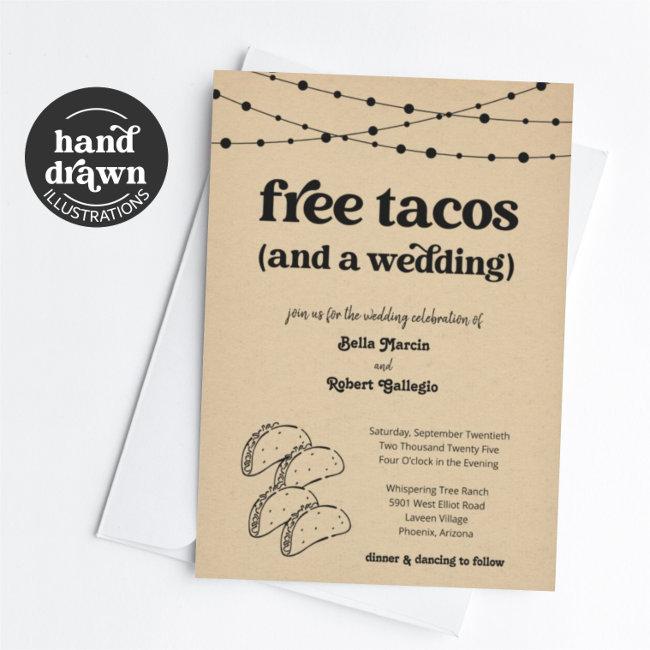 Funny Taco Wedding  - Free Tacos