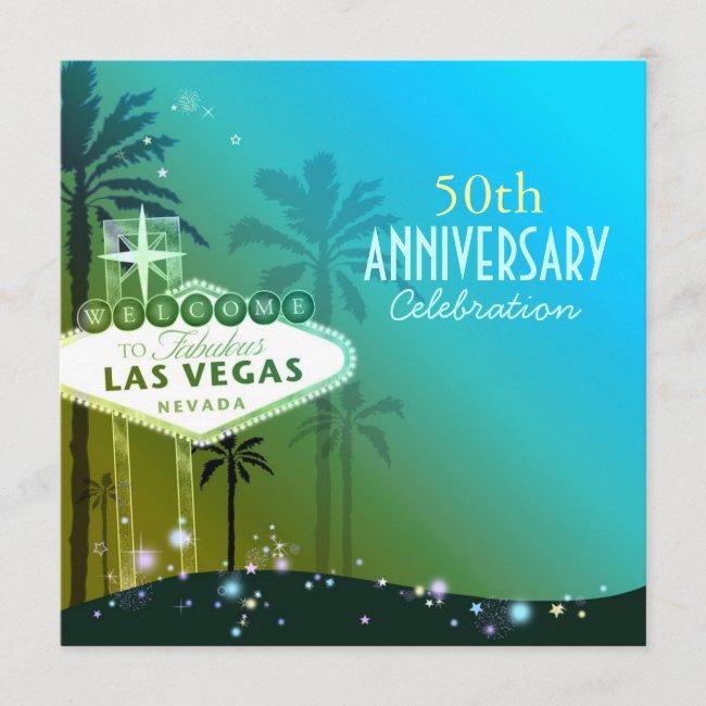 Glitzy Las Vegas 50th Wedding Anniversary