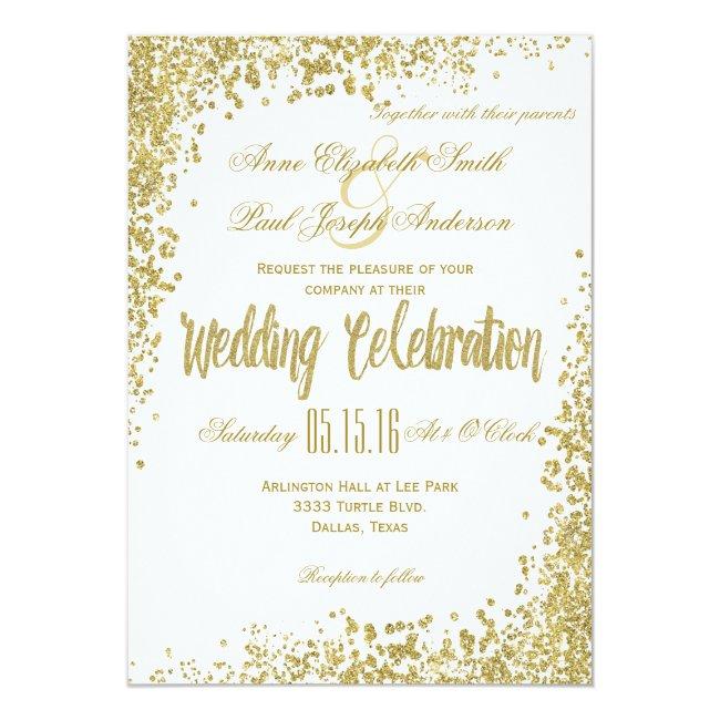 Gold Confetti & Glitter Wedding  Ii