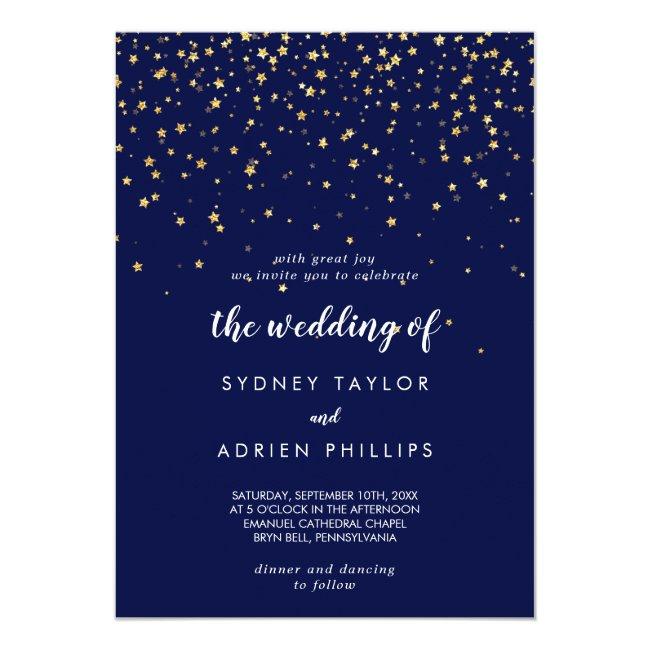 Gold Confetti | Navy The Wedding Of