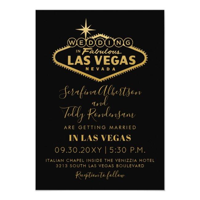 Gold Las Vegas Fabulous Destination Square Wedding