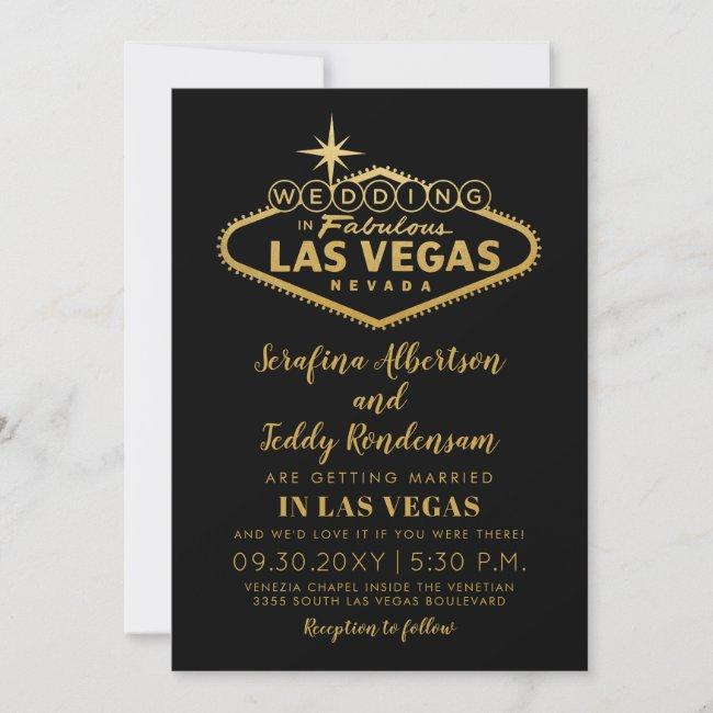 Gold Las Vegas Fabulous Destination Wedding
