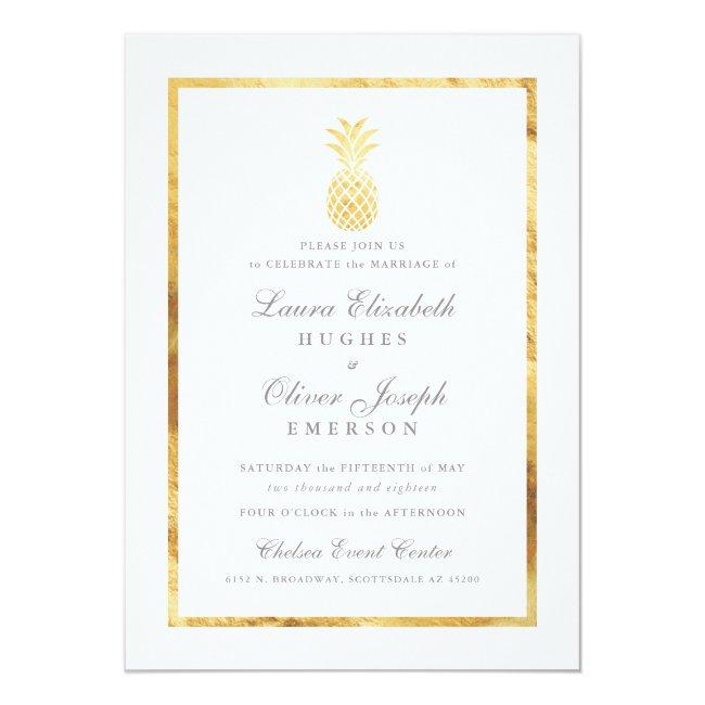 Goldentropical Pineapple Gold Wedding