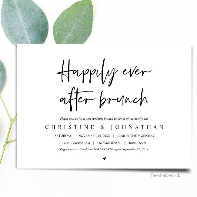 Happily Ever After Brunch, Post Wedding