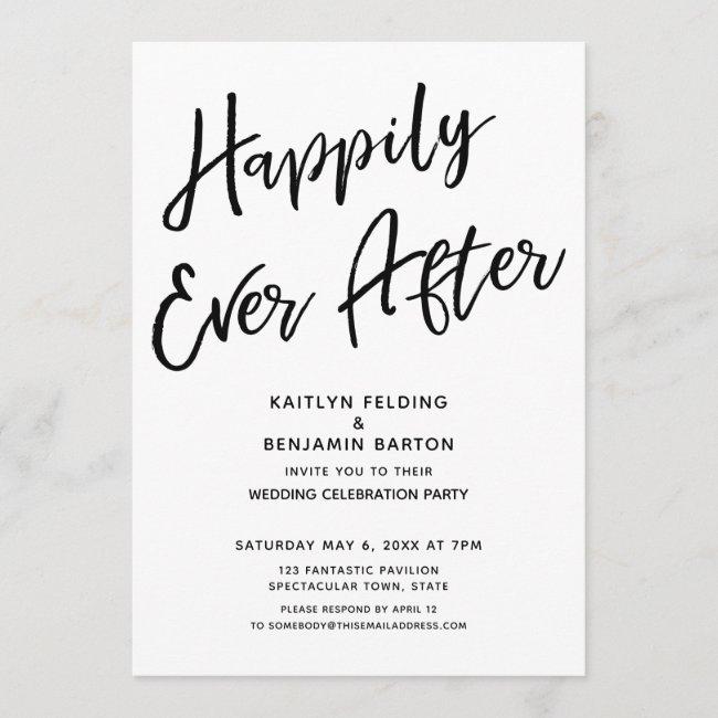 "happily Ever After" Casual Post-wedding Party